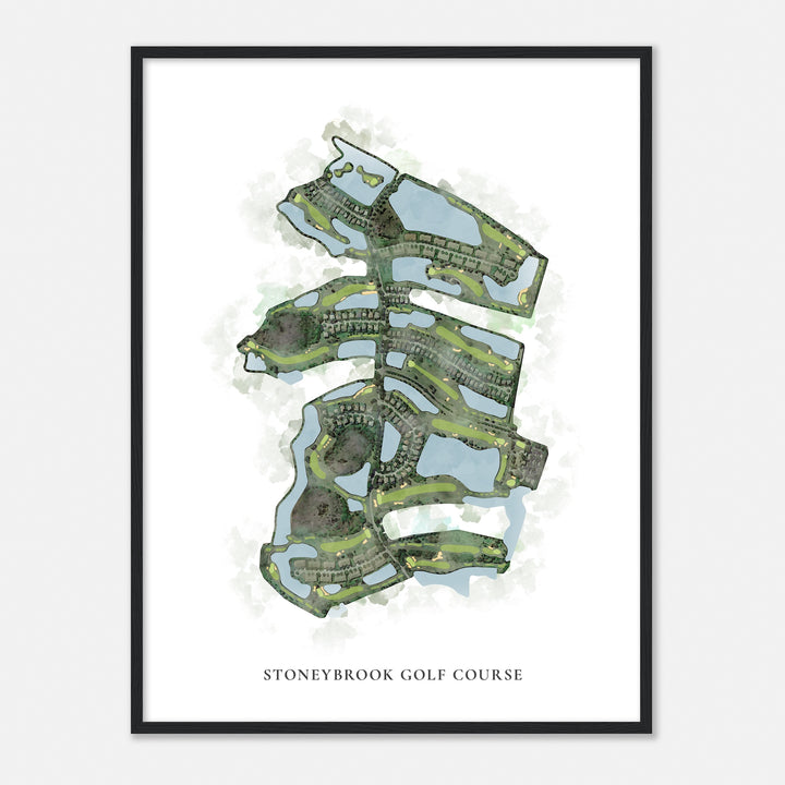 Print of Stoneybrook Golf Course Classic Map