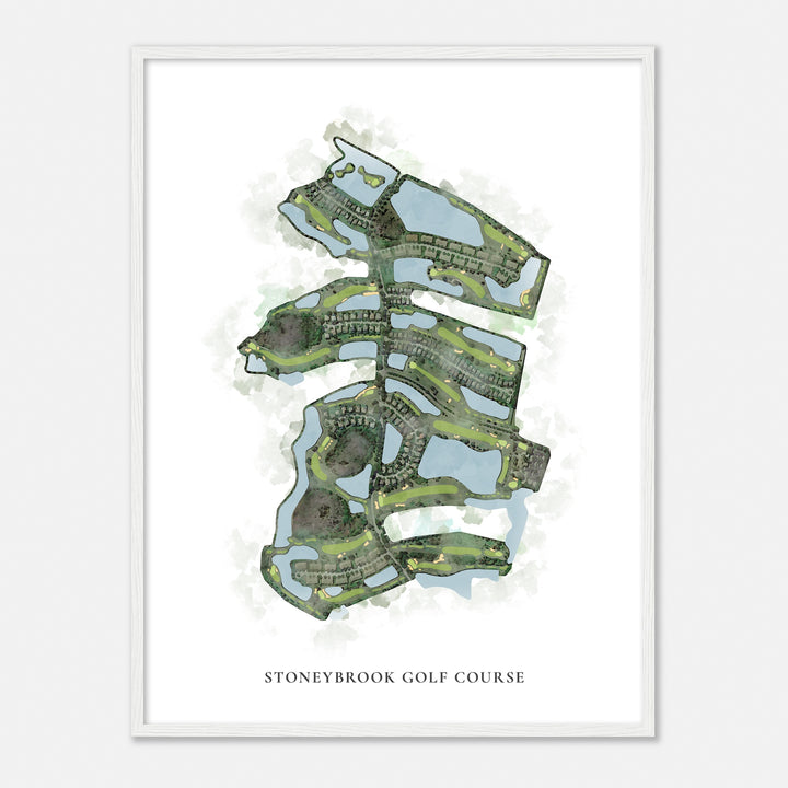 Print of Stoneybrook Golf Course Classic Map