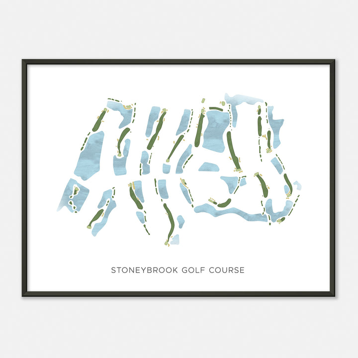 Print of Stoneybrook Golf Course Modern Map