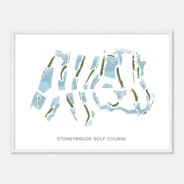 Print of Stoneybrook Golf Course Modern Map