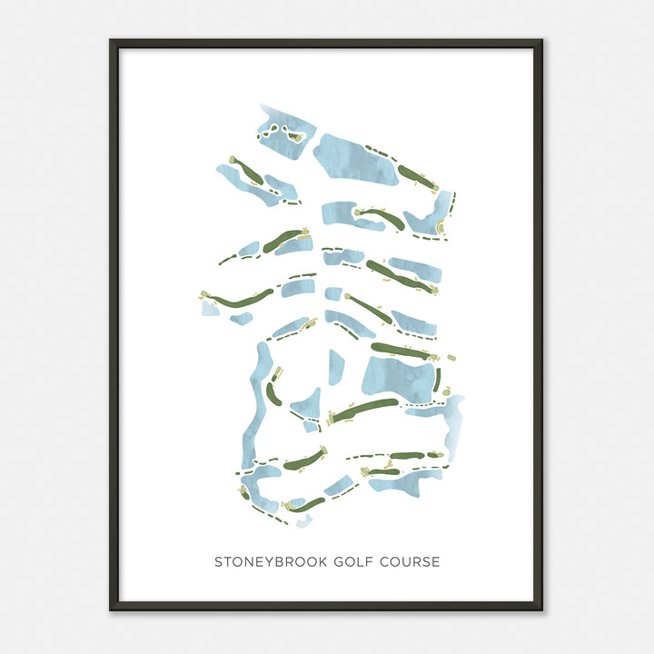 Print of Stoneybrook Golf Course Modern Map