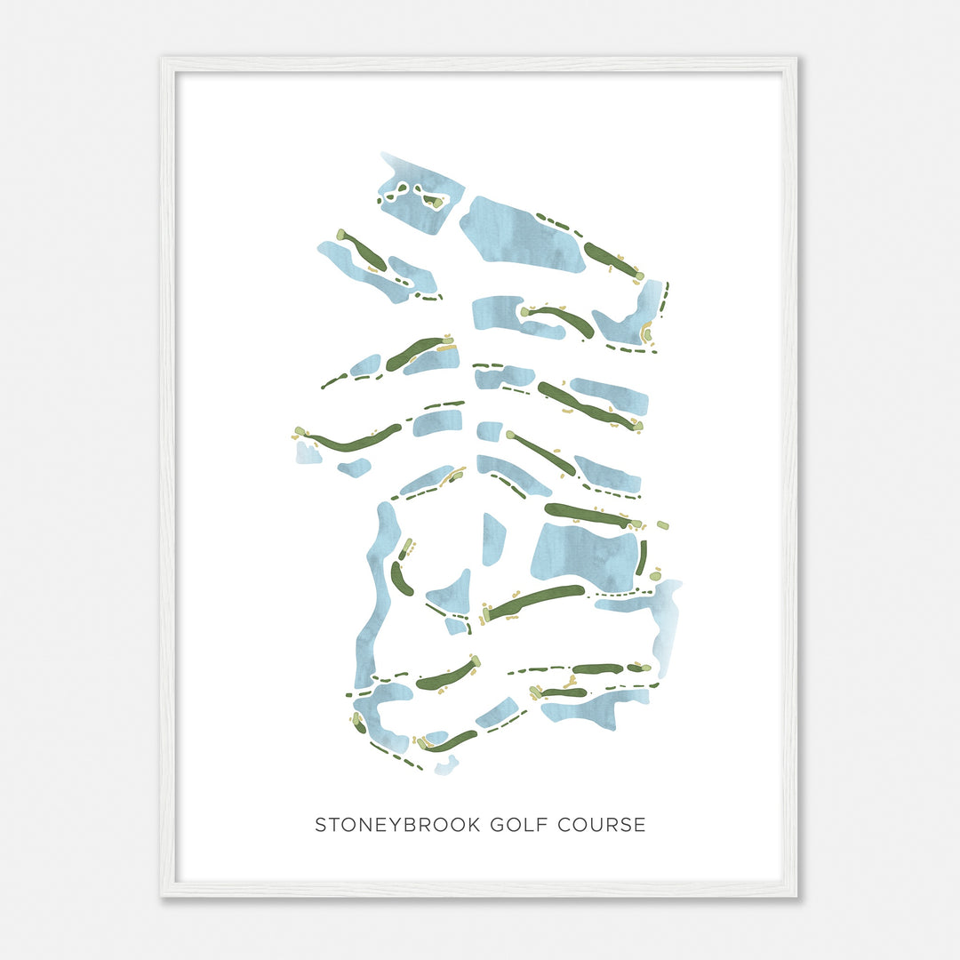 Print of Stoneybrook Golf Course Modern Map