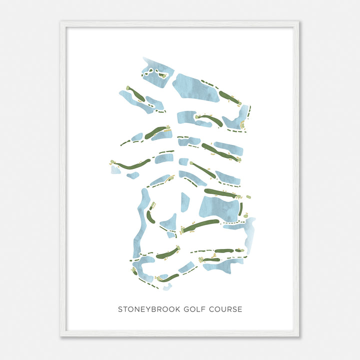 Print of Stoneybrook Golf Course Modern Map