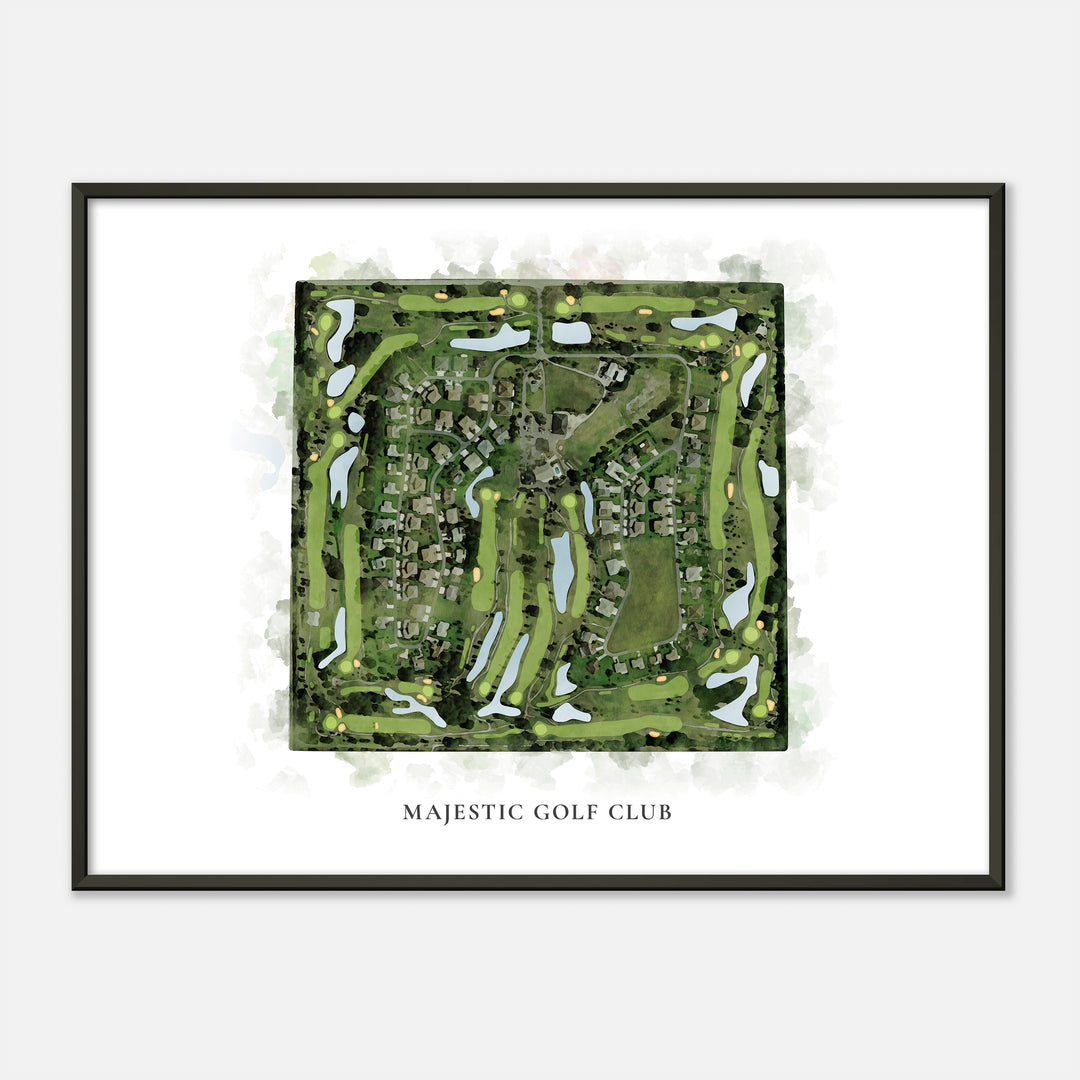 Print of Majestic Golf Club Classic Map