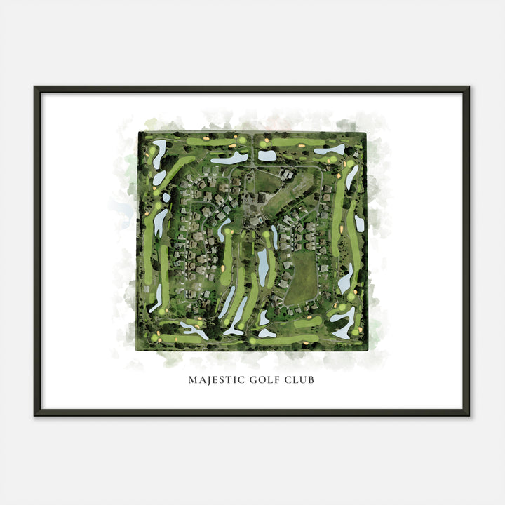 Print of Majestic Golf Club Classic Map