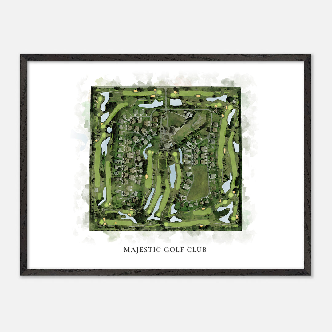 Print of Majestic Golf Club Classic Map