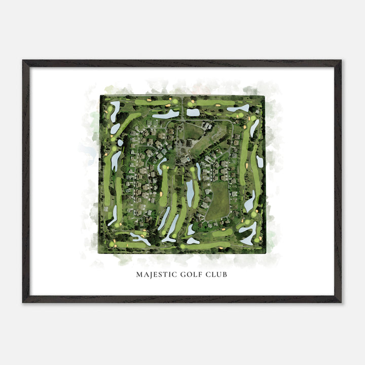 Print of Majestic Golf Club Classic Map