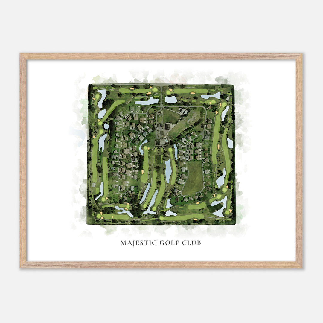 Print of Majestic Golf Club Classic Map