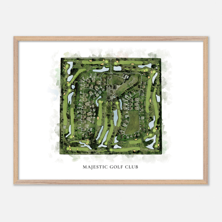 Print of Majestic Golf Club Classic Map