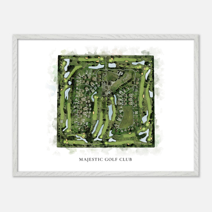 Print of Majestic Golf Club Classic Map