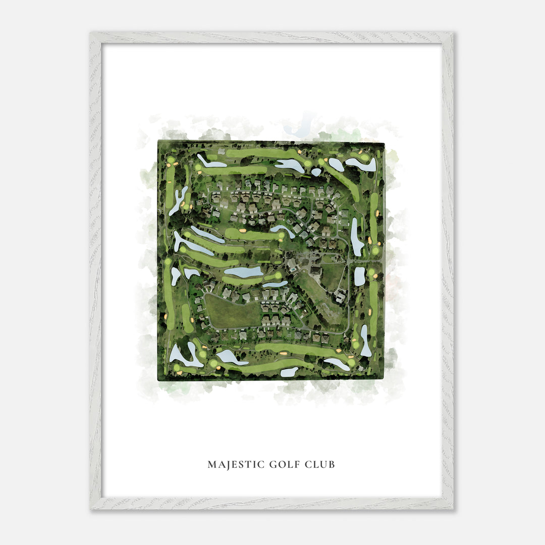Print of Majestic Golf Club Classic Map