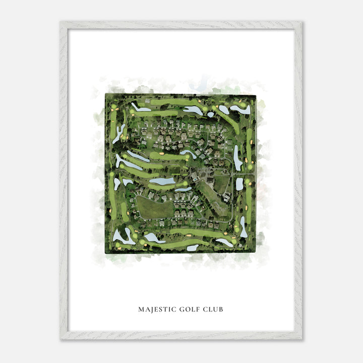 Print of Majestic Golf Club Classic Map
