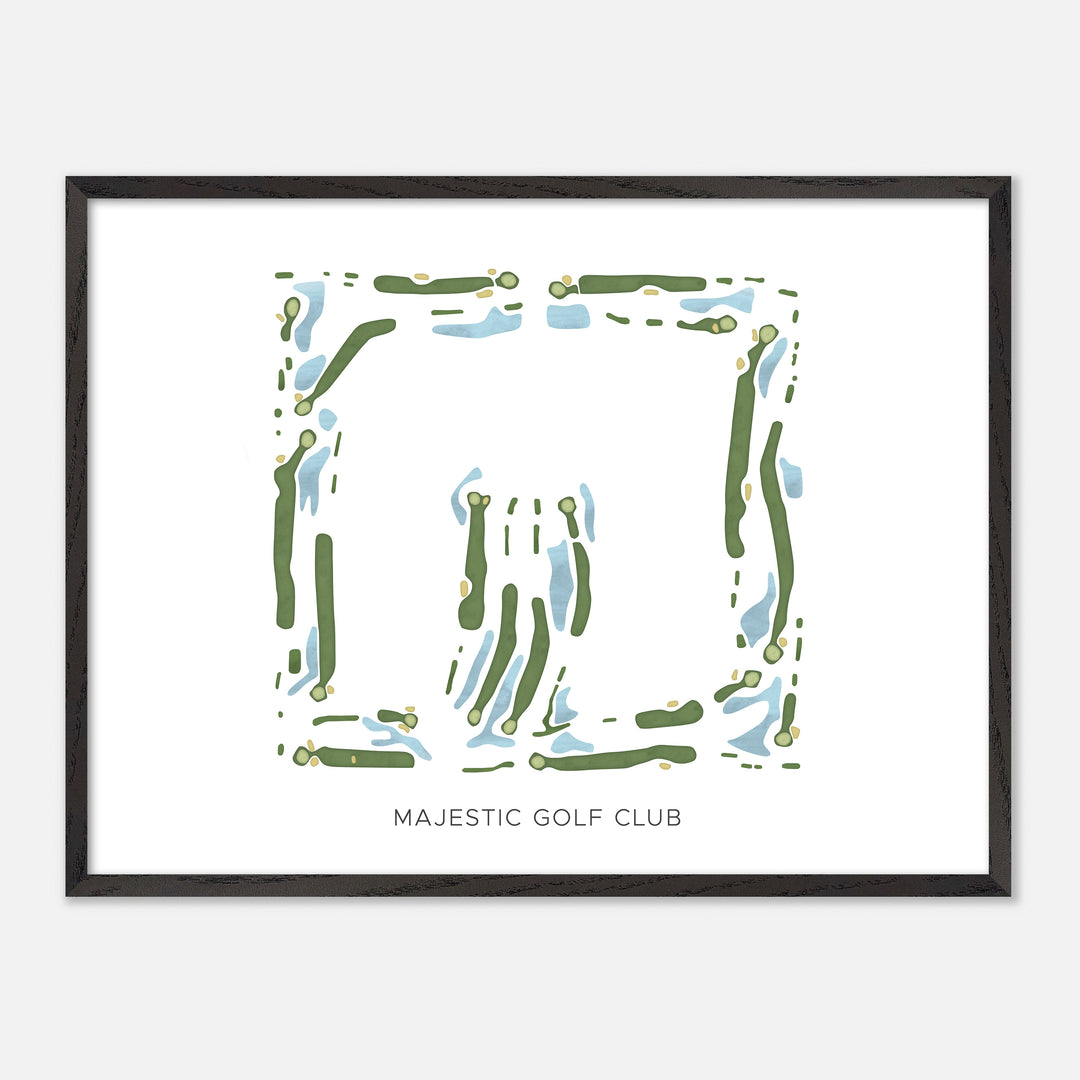 Print of Majestic Golf Club Modern Map