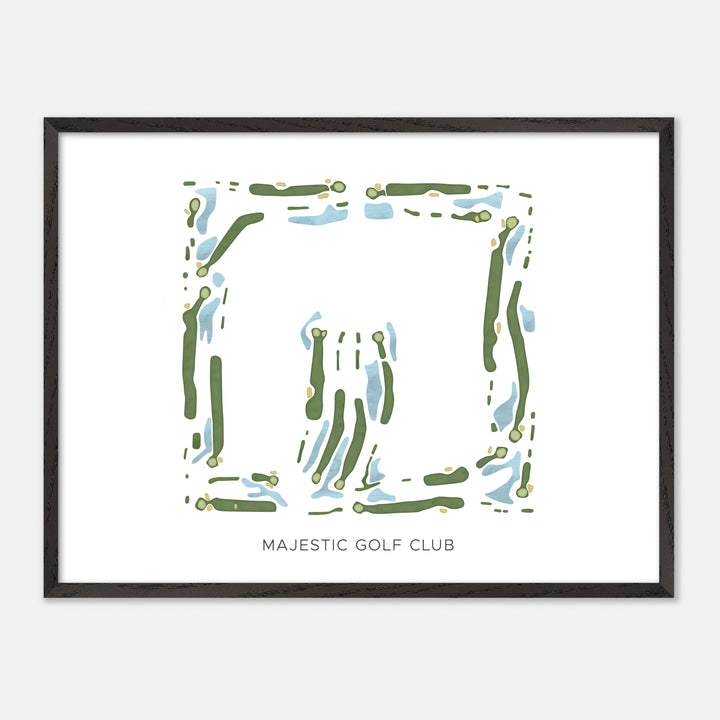 Print of Majestic Golf Club Modern Map