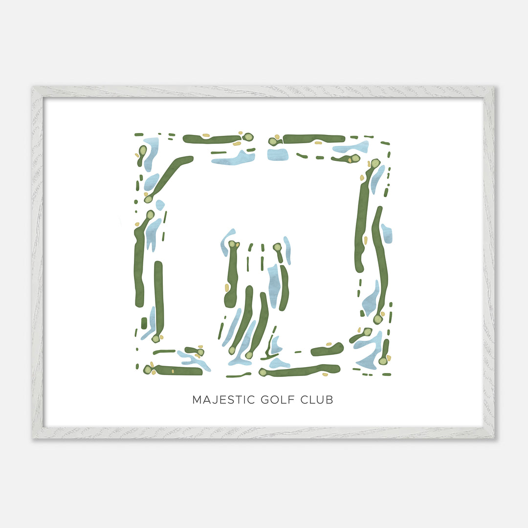 Print of Majestic Golf Club Modern Map
