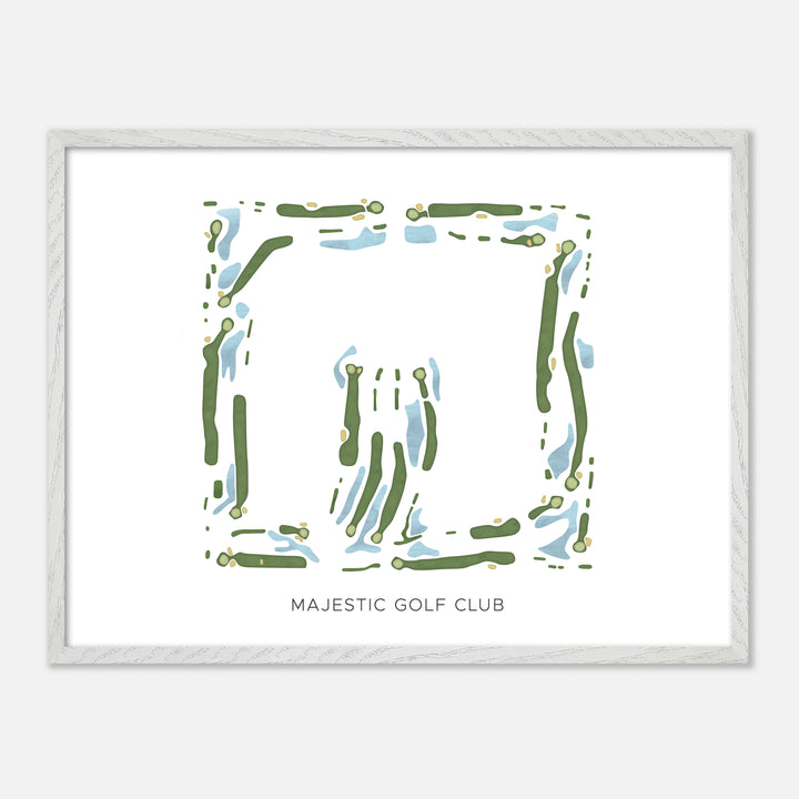 Print of Majestic Golf Club Modern Map
