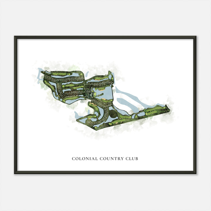 Print of Colonial Country Club Classic Map