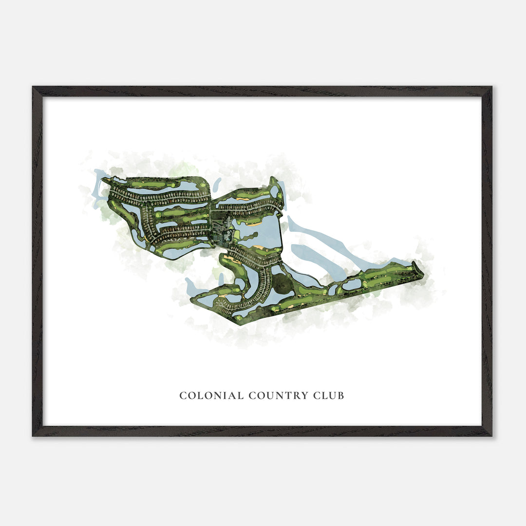 Print of Colonial Country Club Classic Map