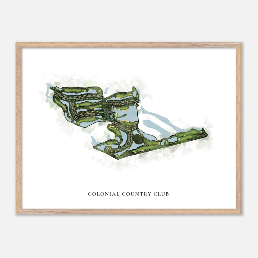 Print of Colonial Country Club Classic Map