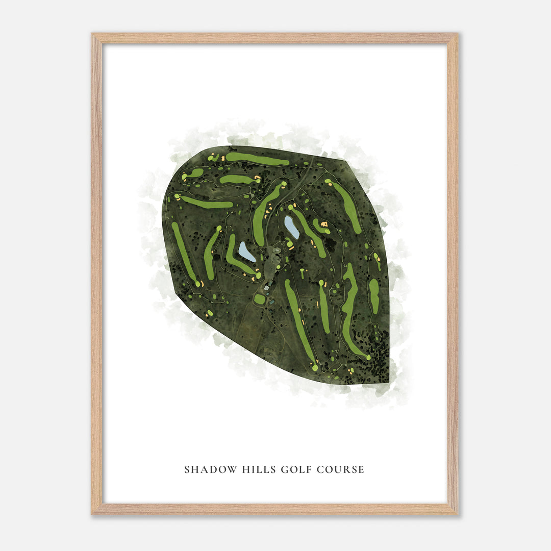 Print of Shadow Hills Golf Course Classic Map