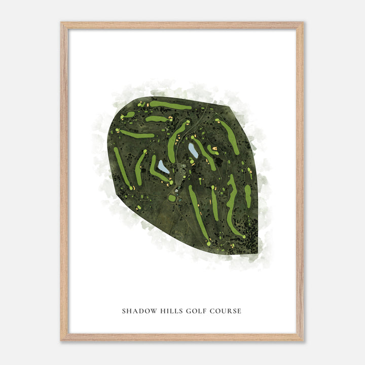 Print of Shadow Hills Golf Course Classic Map