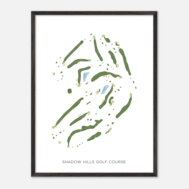 Print of Shadow Hills Golf Course Modern Map