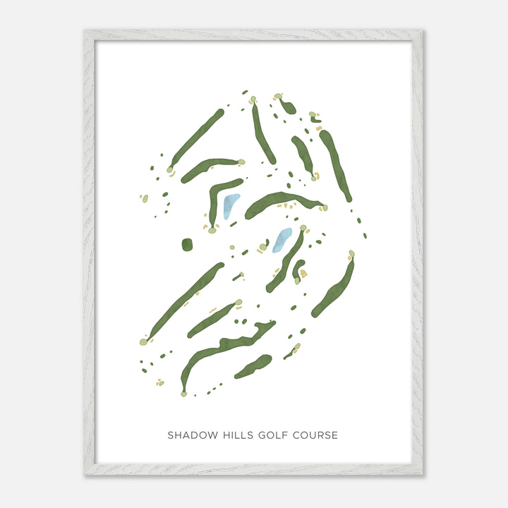 Print of Shadow Hills Golf Course Modern Map