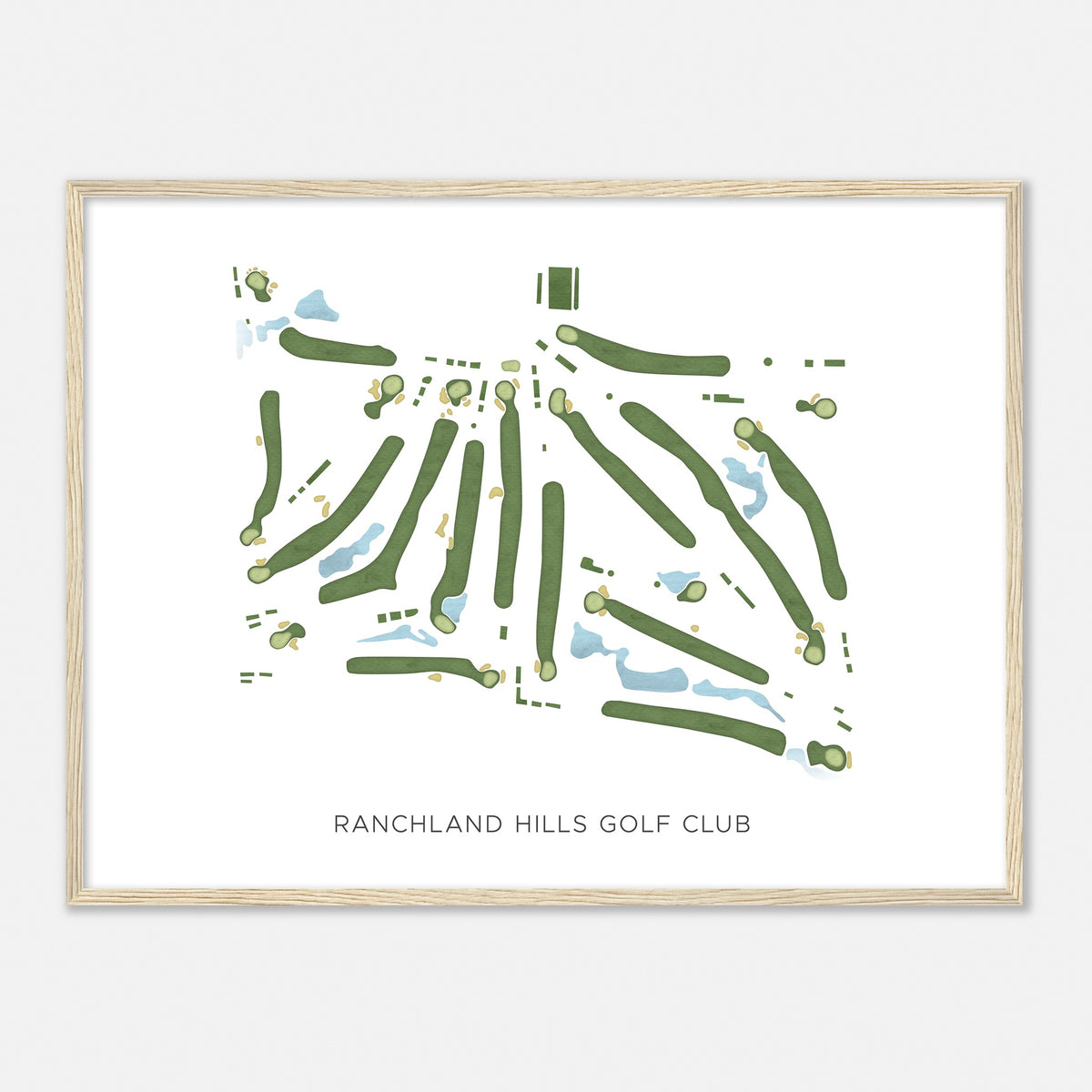 Print of Ranchland Hills Golf Club Modern Map