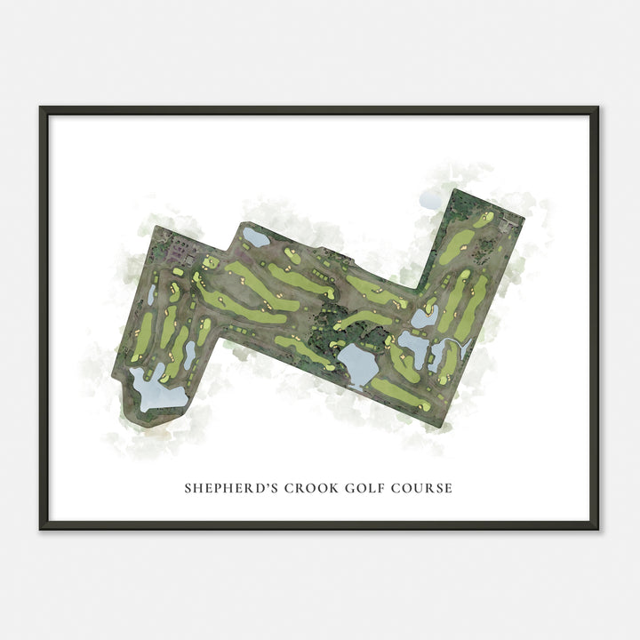 Print of Shepherd'S Crook Golf Course Classic Map