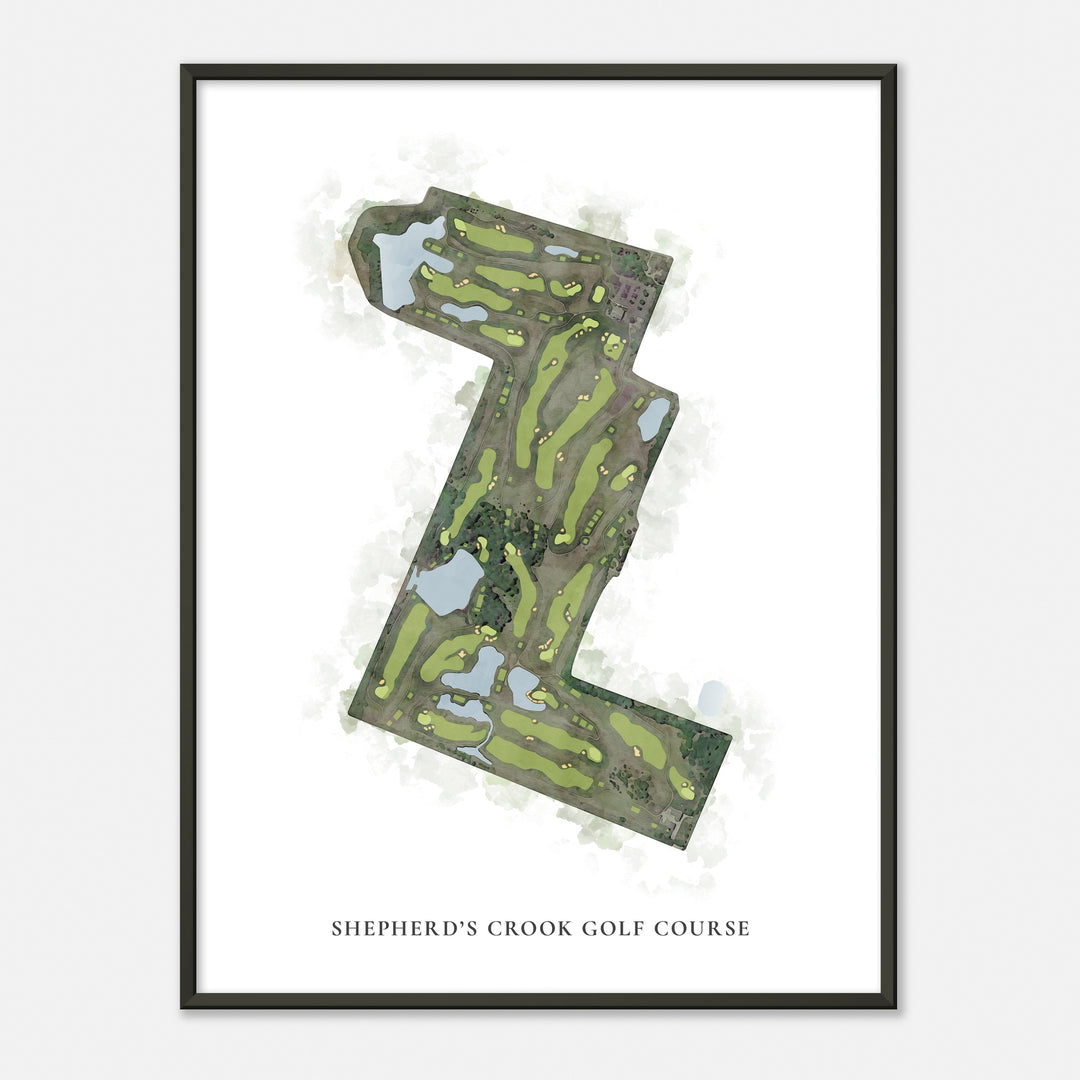Print of Shepherd'S Crook Golf Course Classic Map