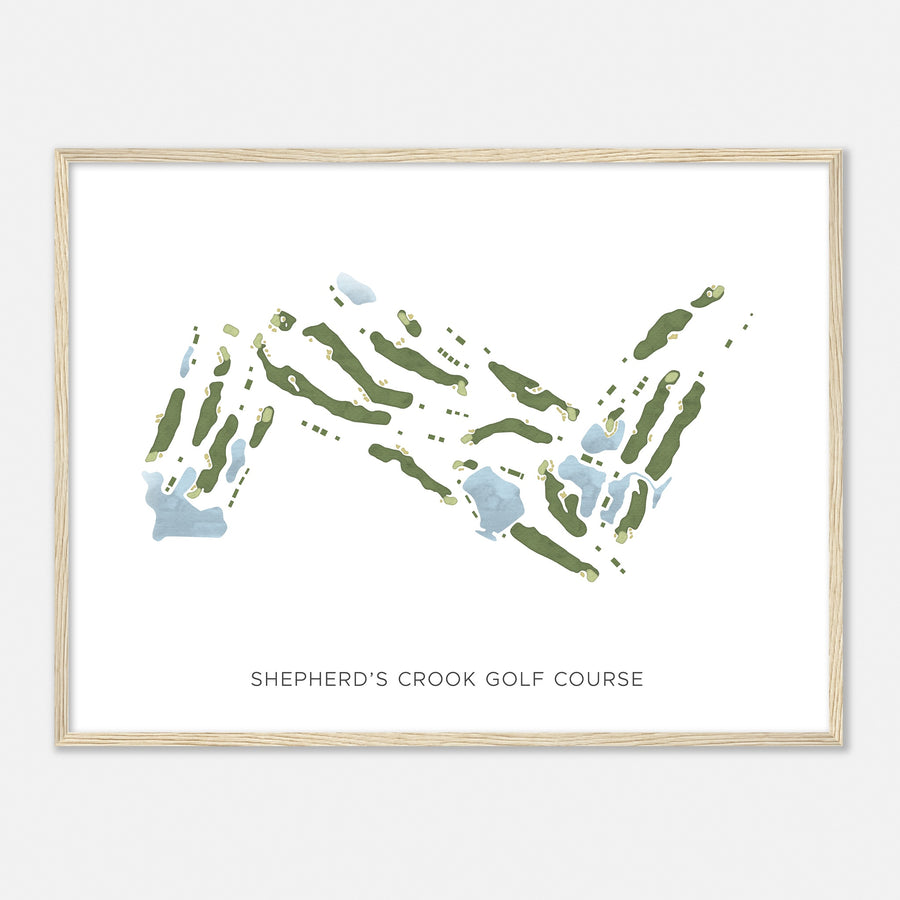 Print of Shepherd'S Crook Golf Course Modern Map