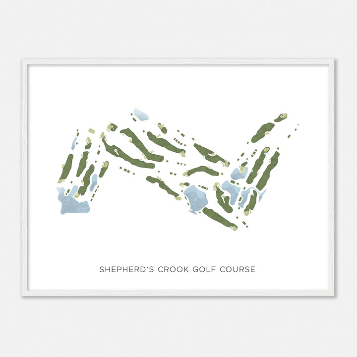 Print of Shepherd'S Crook Golf Course Modern Map