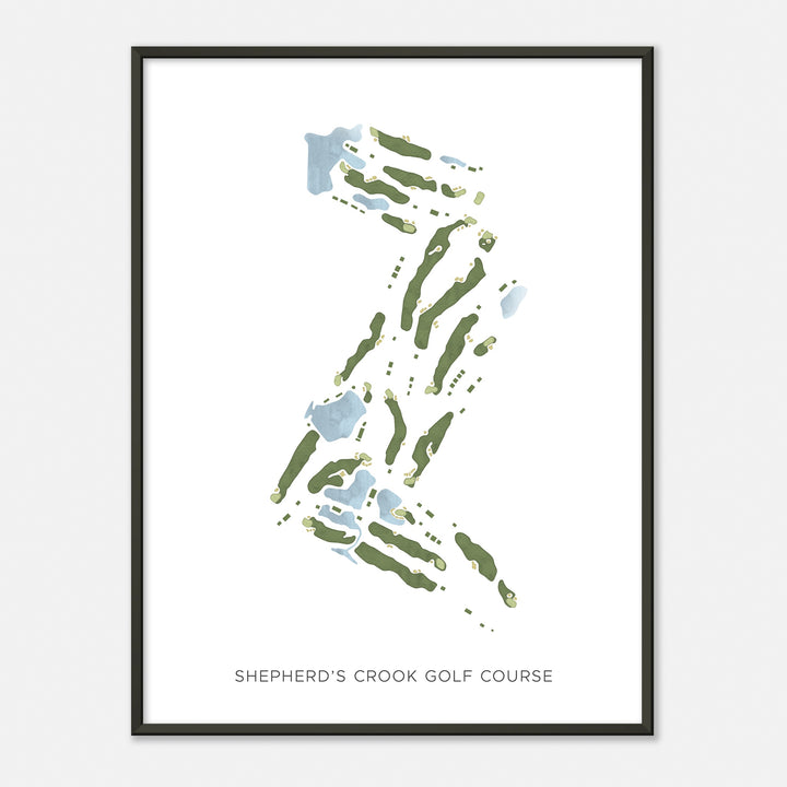Print of Shepherd'S Crook Golf Course Modern Map