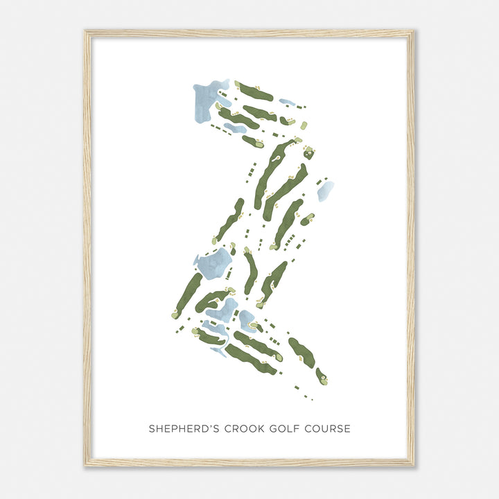 Print of Shepherd'S Crook Golf Course Modern Map