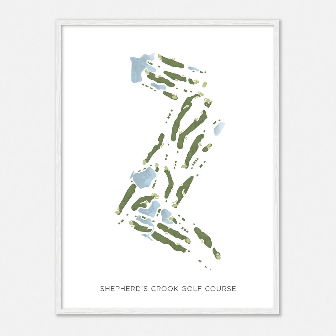 Print of Shepherd'S Crook Golf Course Modern Map