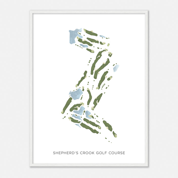 Print of Shepherd'S Crook Golf Course Modern Map