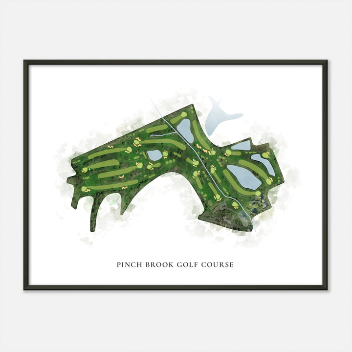 Print of Pinch Brook Golf Course Classic Map