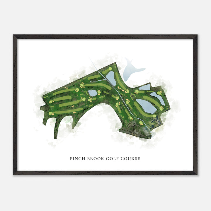 Print of Pinch Brook Golf Course Classic Map