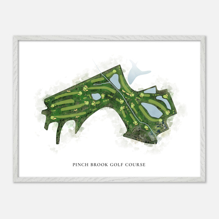Print of Pinch Brook Golf Course Classic Map
