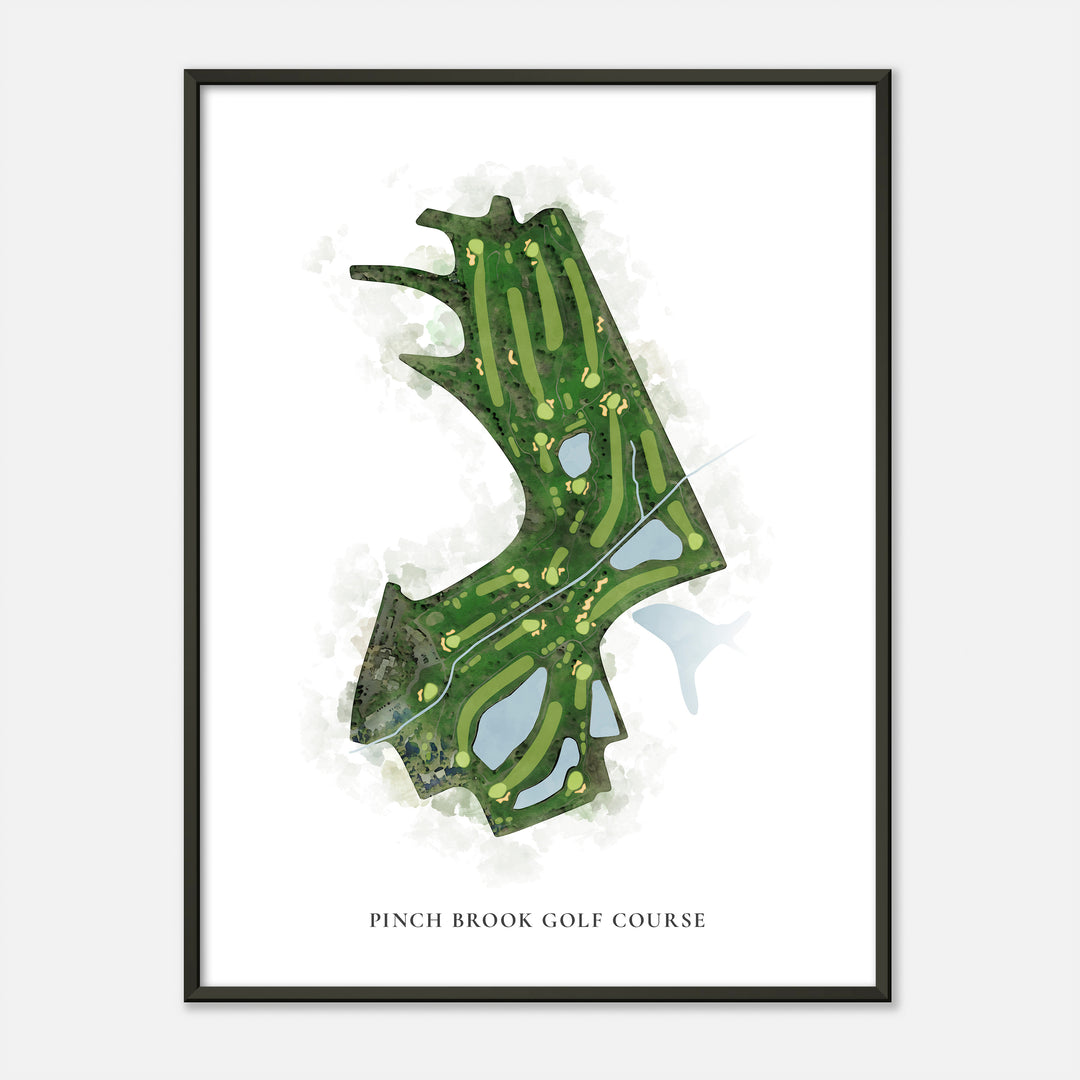 Print of Pinch Brook Golf Course Classic Map
