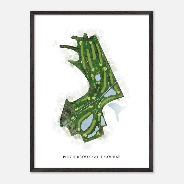 Print of Pinch Brook Golf Course Classic Map