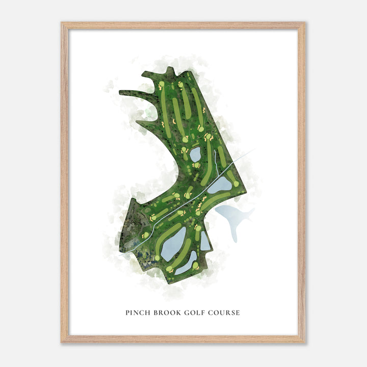 Print of Pinch Brook Golf Course Classic Map