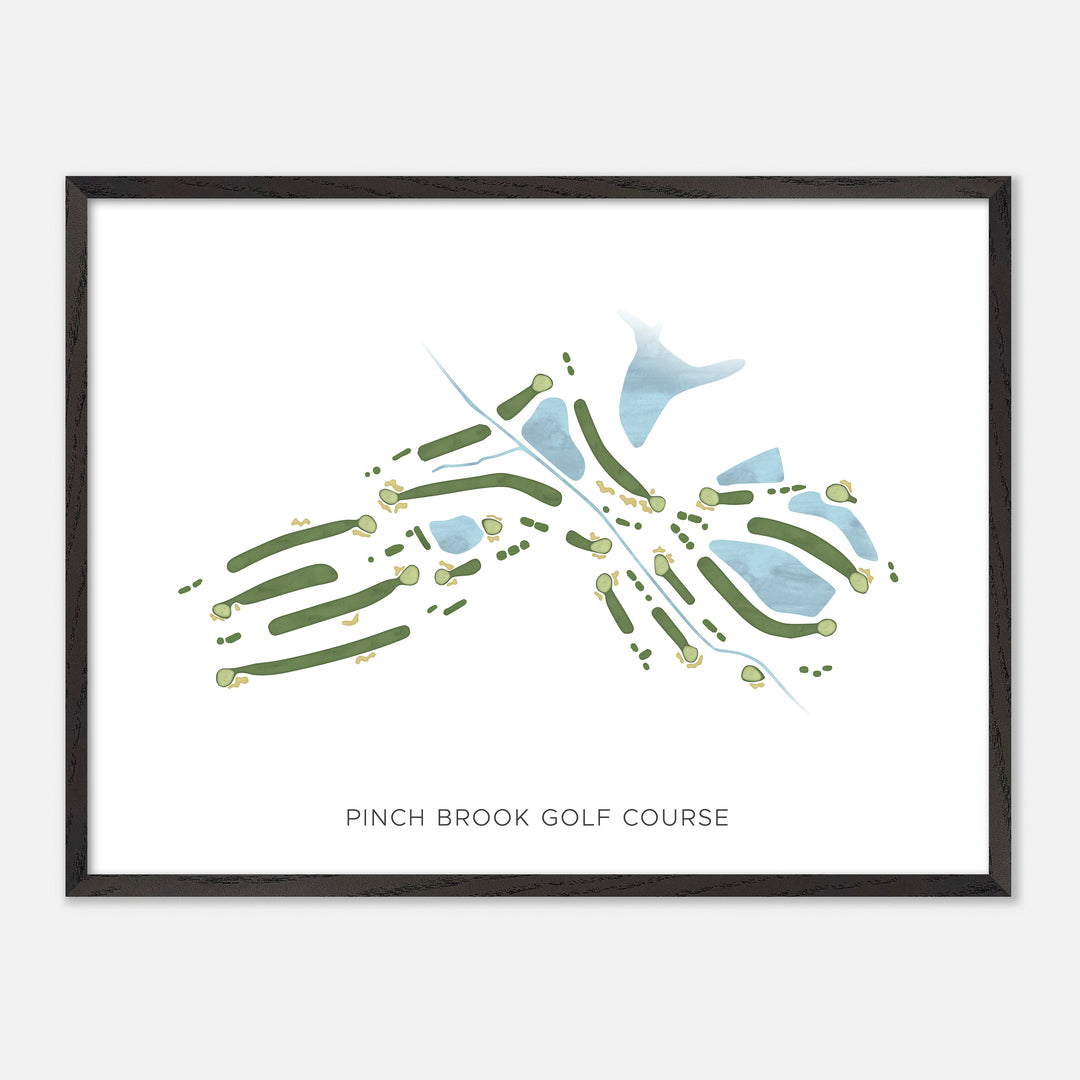 Print of Pinch Brook Golf Course Modern Map