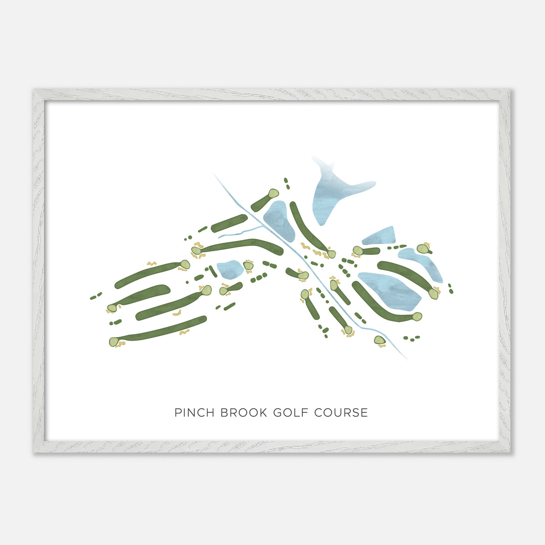 Print of Pinch Brook Golf Course Modern Map