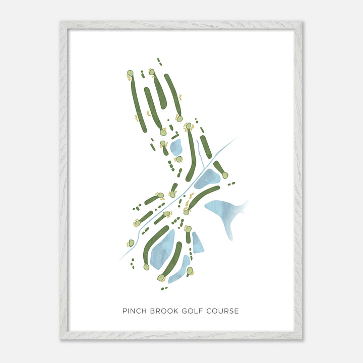 Print of Pinch Brook Golf Course Modern Map