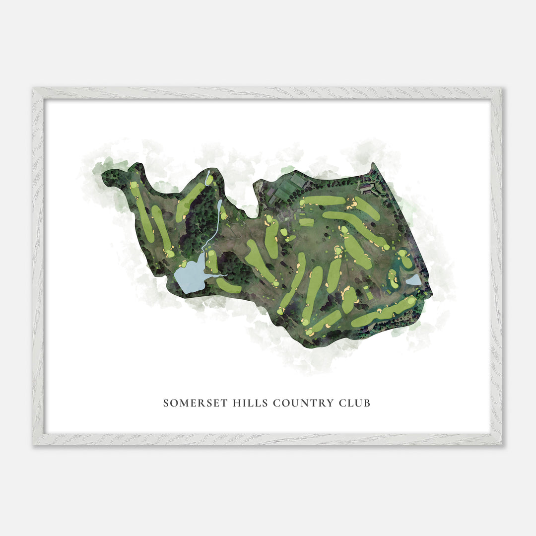 Print of Somerset Hills Country Club Classic Map
