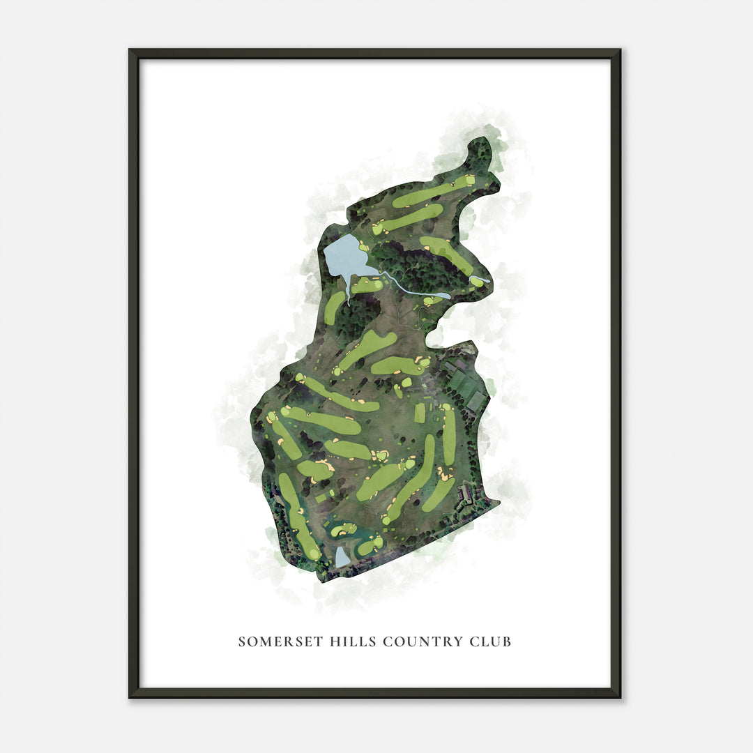 Print of Somerset Hills Country Club Classic Map