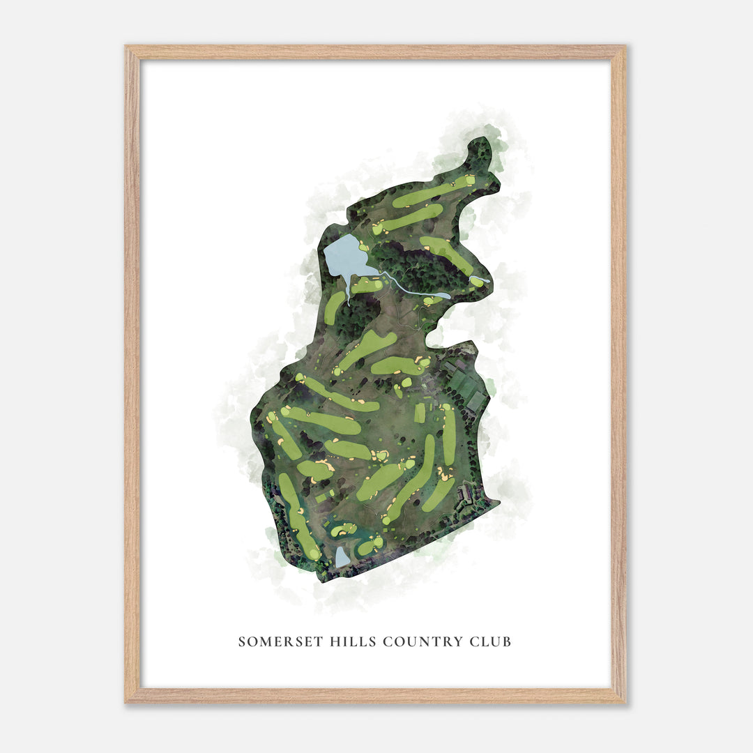 Print of Somerset Hills Country Club Classic Map
