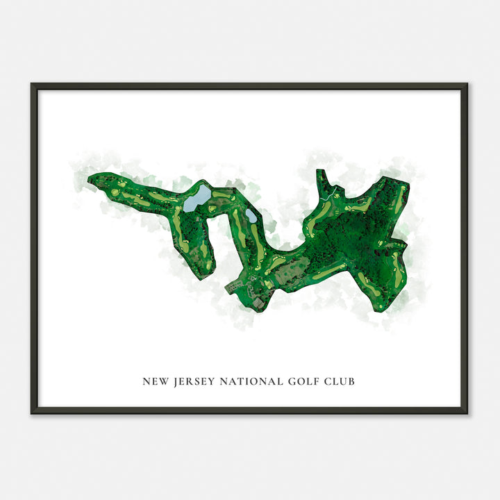 Print of New Jersey National Golf Club Classic Map
