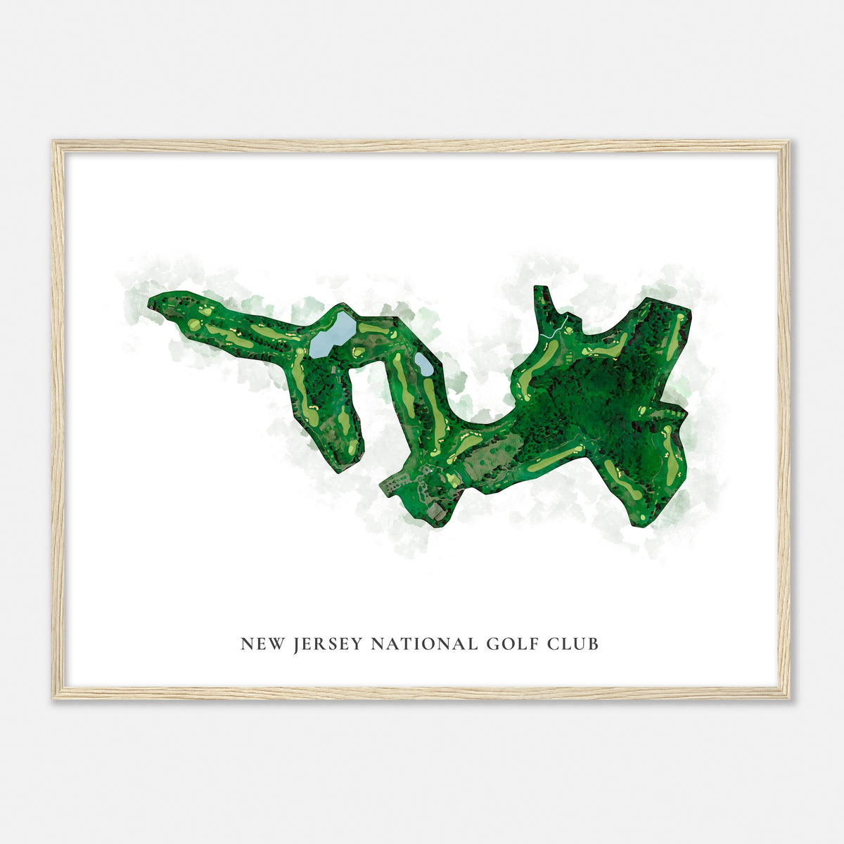 Print of New Jersey National Golf Club Classic Map